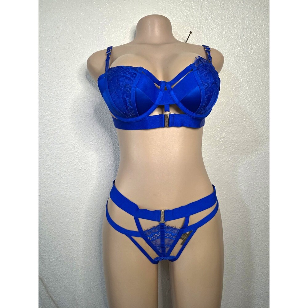 Honey Birdette “Arliah” Electric Blue Bra 32DDD/F